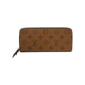 Louis Vuitton Monogram Reverse Portefeuille Wallet Clemence Zip Long